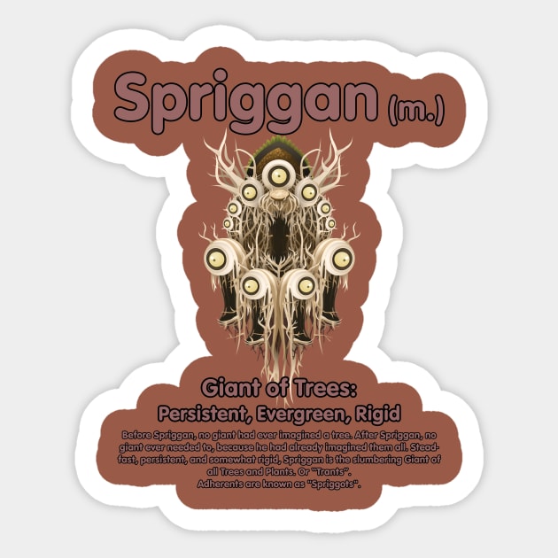 Spriggan Sticker by Justwillow